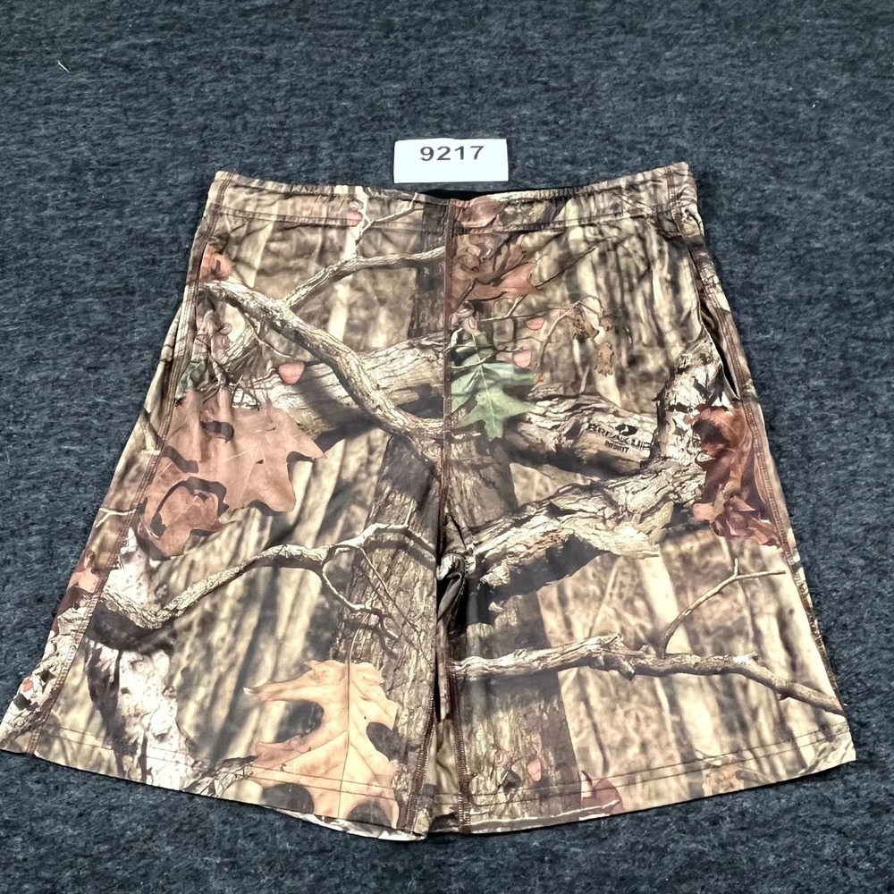 Russell Athletic Shorts Mens Small Multicolor Realtree Camouflage Elastic Waist